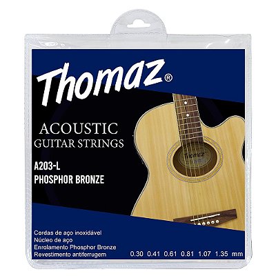 Encordoamento Thomaz 203l .012 Bronze para Violão Aço