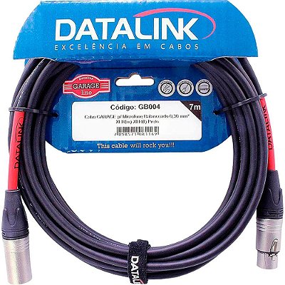 Cabo Datalink Garage XLR/XLR 7m para Microfone