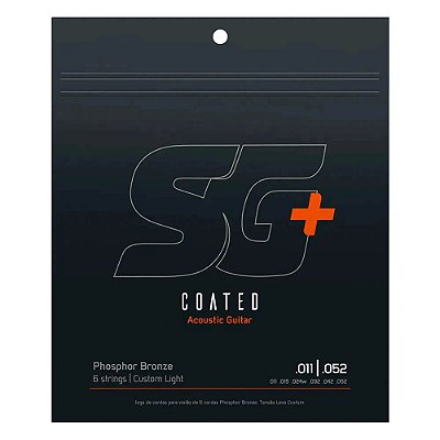 Encordoamento SG+ .011 Phosphor Bronze para Violão Aço