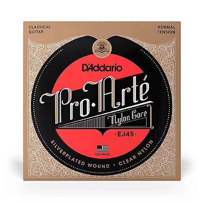 Encordoamento D'addario EJ45 Médio para Violão Nylon