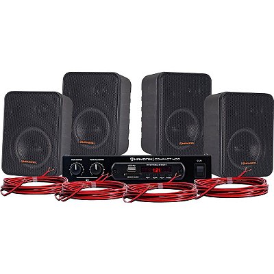 Kit de Som Hayonik 4000 V2 Preto 400w Musical Ambience