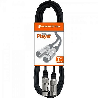 Cabo Hayonik Player XLR/XLR 7m para Microfone