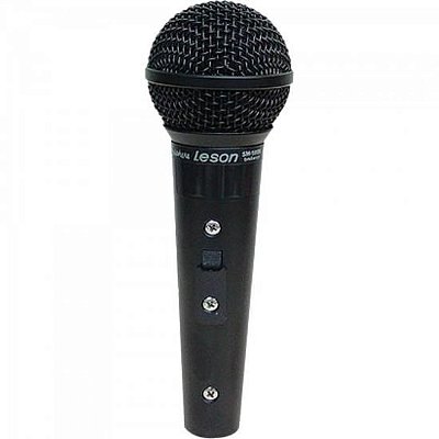 Microfone Vocal Profissional Leson SM58 P4 BK Preto Fosco