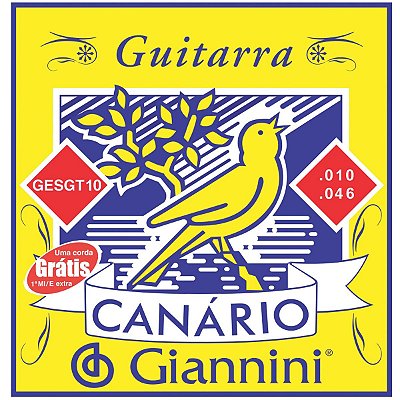 Encordoamento Para Guitarra Canario .010 - Gesgt10