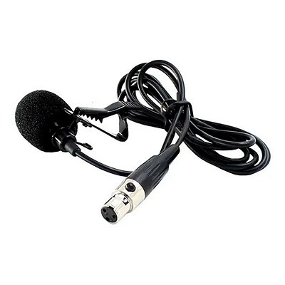 Microfone Leson Sem Fio Lapela Ml100sf Mini Xrl 3 Pinos
