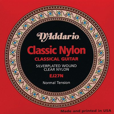 Encordoamento D'addario De Nylon Para Violão Ej27n Student Classics Normal Tension