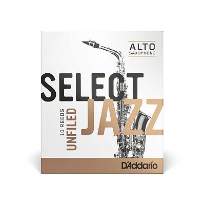 Palheta Sax Alto 2M Unf. (10 Unidades) D Addario Select Jazz