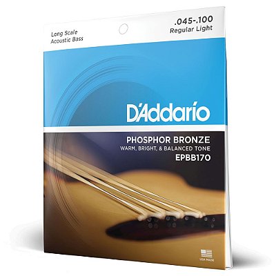 Encordoamento Baixolão 4C 45-100 D Addario Phosphor Bronze