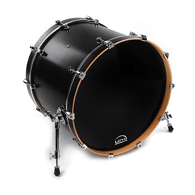 Pele Resposta para Bumbo EQ3 Preta 18'' Uno by Evans UBD18RB