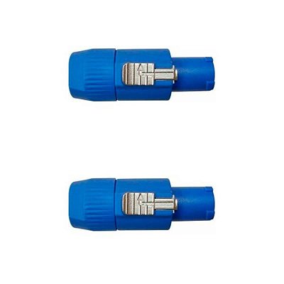Kit Conectores P/cabo Fêmea P/ac - Corpo Azul Wc 3 Fca (2un) Wireconex - Pç / 2
