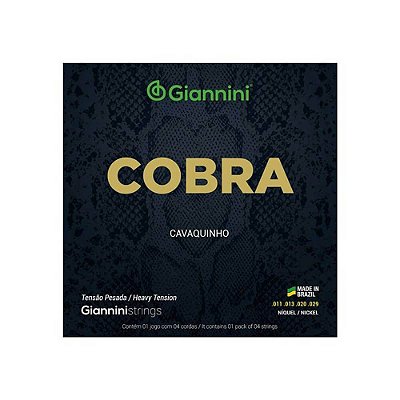Encordoamento P/cavaquinho Giannini Cobra Niquel Pesada Gescp