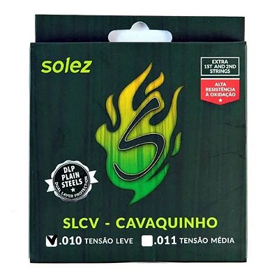 Jogo De Cordas P/cavaco Solez Slcv L Npb 0.010"/0.030"