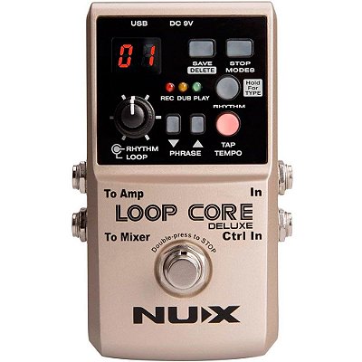 Pedal de Efeito Nux Core Delux Looper