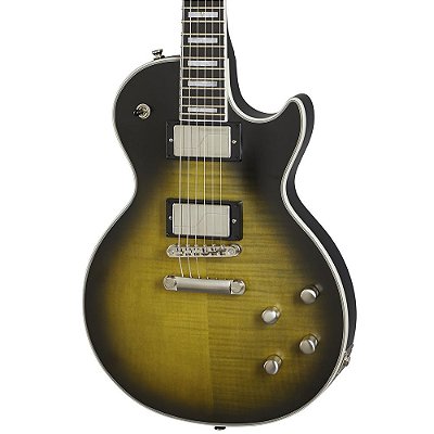 Guitarra Epiphone Prophecy Les Paul Olive Tiger Aged Gloss