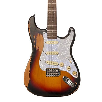 Guitarra Stratocaster Seizi Shinobi Relic Sunburst com Case