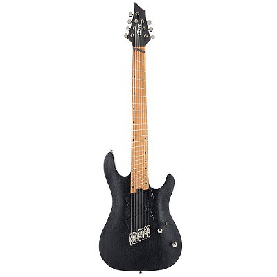 Guitarra 7 Cordas Cort KX307MS OPBK Open Pore Black Black
