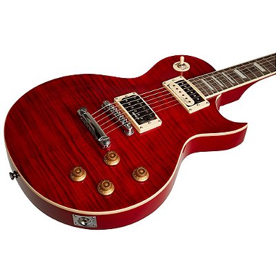 Guitarra Vintage V100 TWR Flamed Maple Wine Red Les Paul