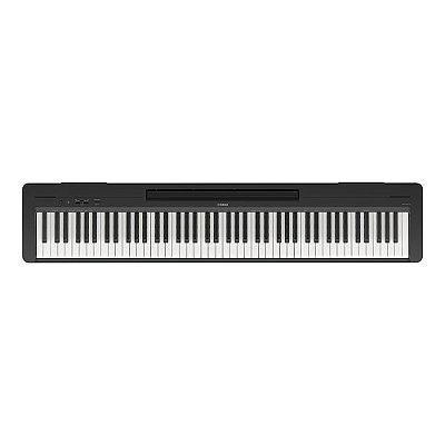 Piano Digital P143B Preto 88 Teclas Com Fonte e Pedal Yamaha