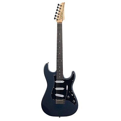 Guitarra Seizi Katana Yoru SSS Metallic Black com Bag