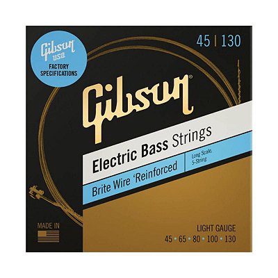 Encordoamento Gibson SBG5 LSL Brite Wire .045 para Baixo 5C