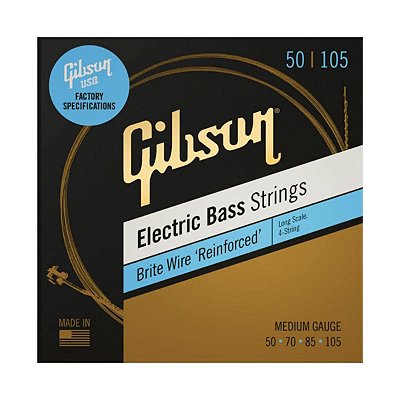 Encordoamento Gibson SBG LSM Brite Wire .050 para Baixo 4C