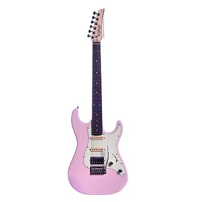 Guitarra Seizi Katana Musashi HSS Sakura Pink com Bag