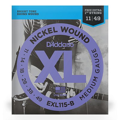 Encordoamento D'addario EXL115B .011 para Guitarra