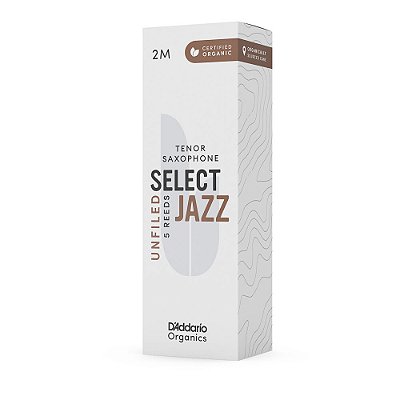Palheta Sax Tenor 2M (5 peças) DAddario Organic Select Jazz