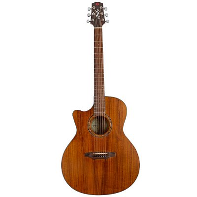 Violão Elétrico Seizi Ryu Cutaway Koa Kaizen Canhoto com Bag
