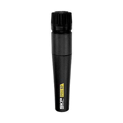 Microfone Dinâmico Skp Pro-57 Portátil com Cabo de 5 Metros