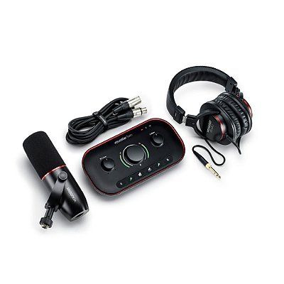 Kit Interface de áudio Focusrite Two Studio com Microfone