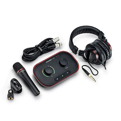 Kit Interface de áudio Focusrite One Studio com Microfone