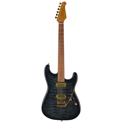 Guitarra Seizi Vintage Ronin Plus HH Quilted Black Gold