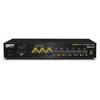 Receiver Amplificador de Som SKP Pro PA150.3 4 Canais 150w