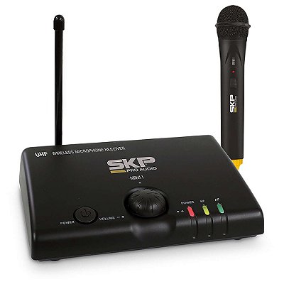 Microfone De Mão SKP Pro Mini-I UHF Sem Fio