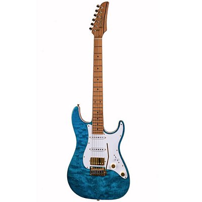 Guitarra Seizi Katana Musashi Plus RM Quilted Royal Blue