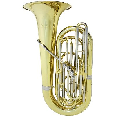 Tuba New York TU 400P Bb Laqueada Dourada com Case