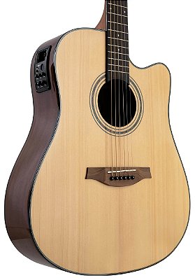Violão Elétrico Benson GD100CE Folk Natural Cutaway Aço