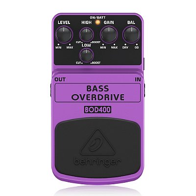 Pedal de Efeito Behringer BOD400 Overdrive para Contrabaixo