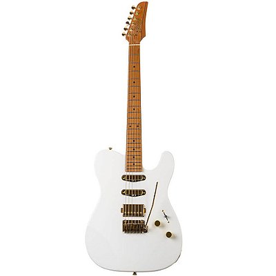 Guitarra Seizi Katana Sakura RM Tele Pearl White Gold