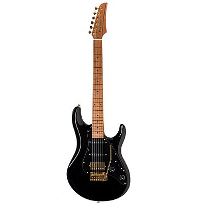 Guitarra Seizi Katana Ghost Gold Black Gold com Bag