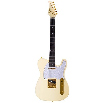 Guitarra Seizi Vintage Saitama Tele Reverse Cream Gold