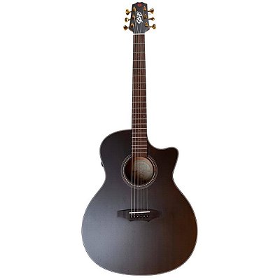 Violão Elétrico Seizi Ryu Mirai Evo Trans Black com Bag