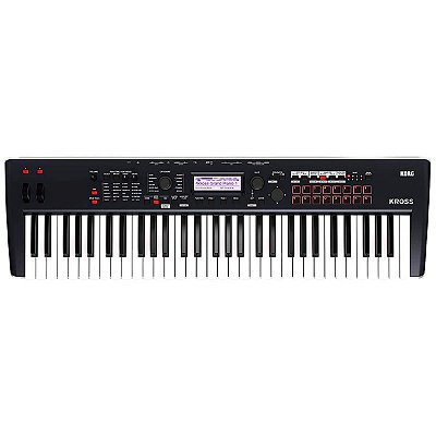 Teclado Workstation Korg Kross 2 61 Teclas USB com Fonte