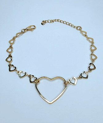 Pulseira elos coração