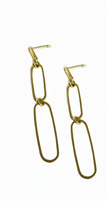 Brinco duas argolas