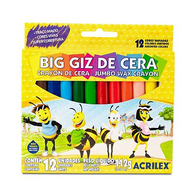 Big Giz de Cera c/12 Cores