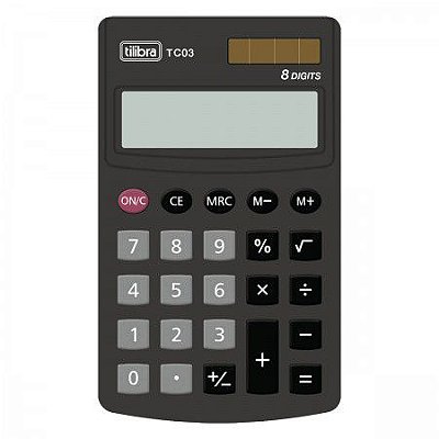 Calculadora TC03 PRETO Tilibra