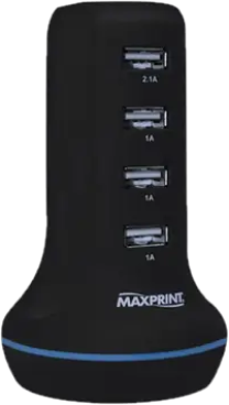 Carregador USB Tower 4 Portas MaxPrint