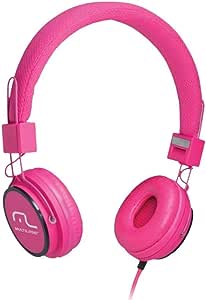 Fone de Ouvido Multilaser Headphone Som Fun Rosa PH088